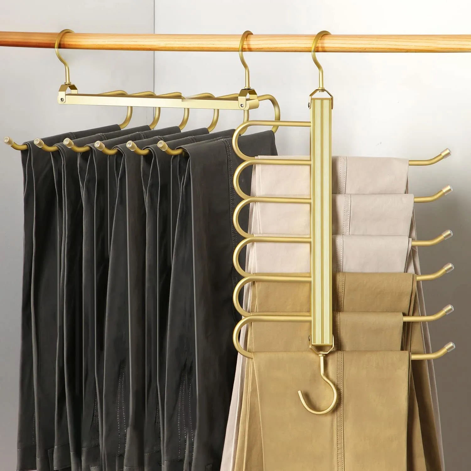 Space Saving Trouser Hanger with 6 Layers