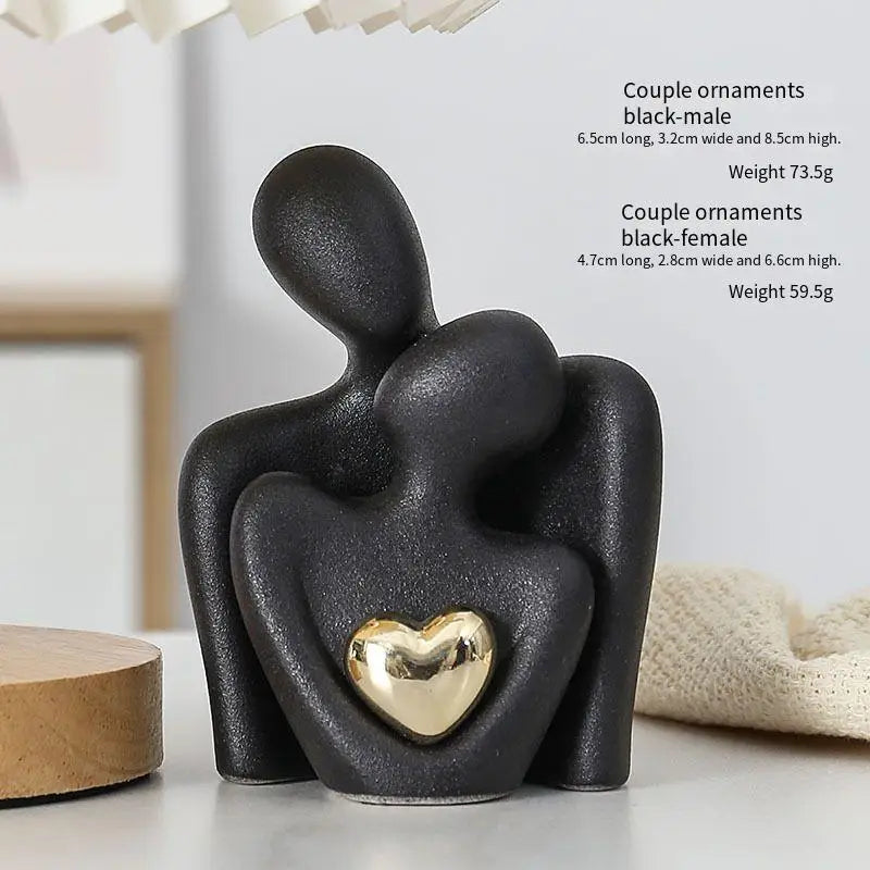 Love Couple Ceramic Ornament