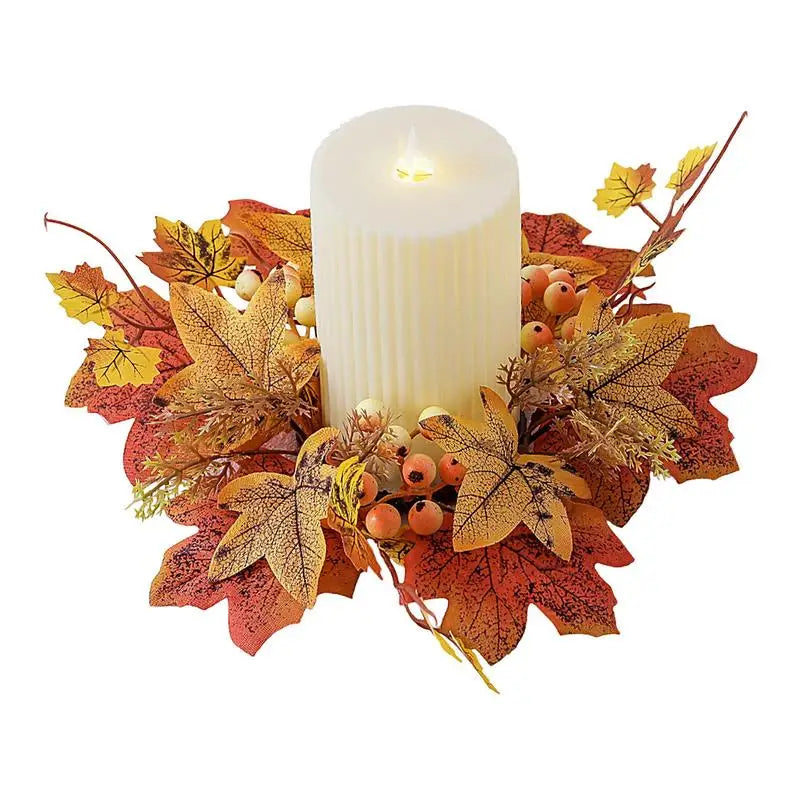 Autumn Leaves Candle Ring