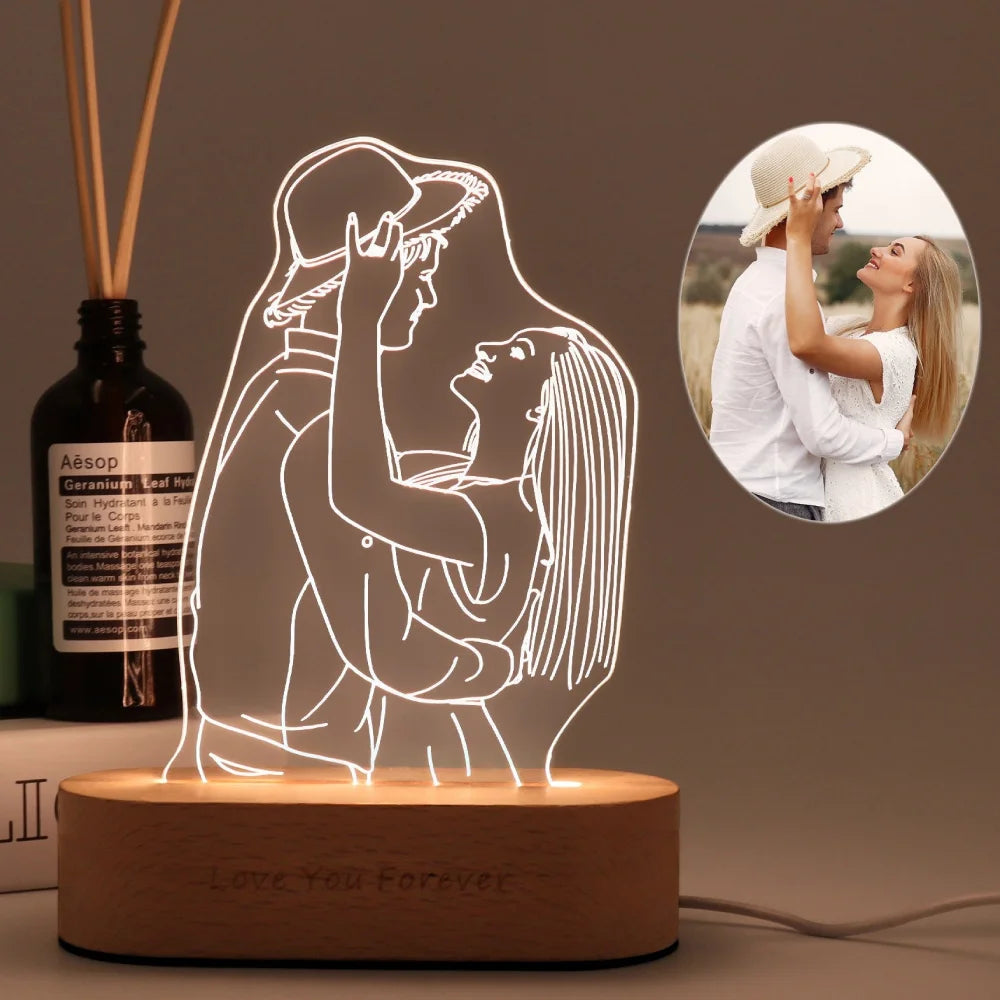 Personalized 3D Photo Lamp