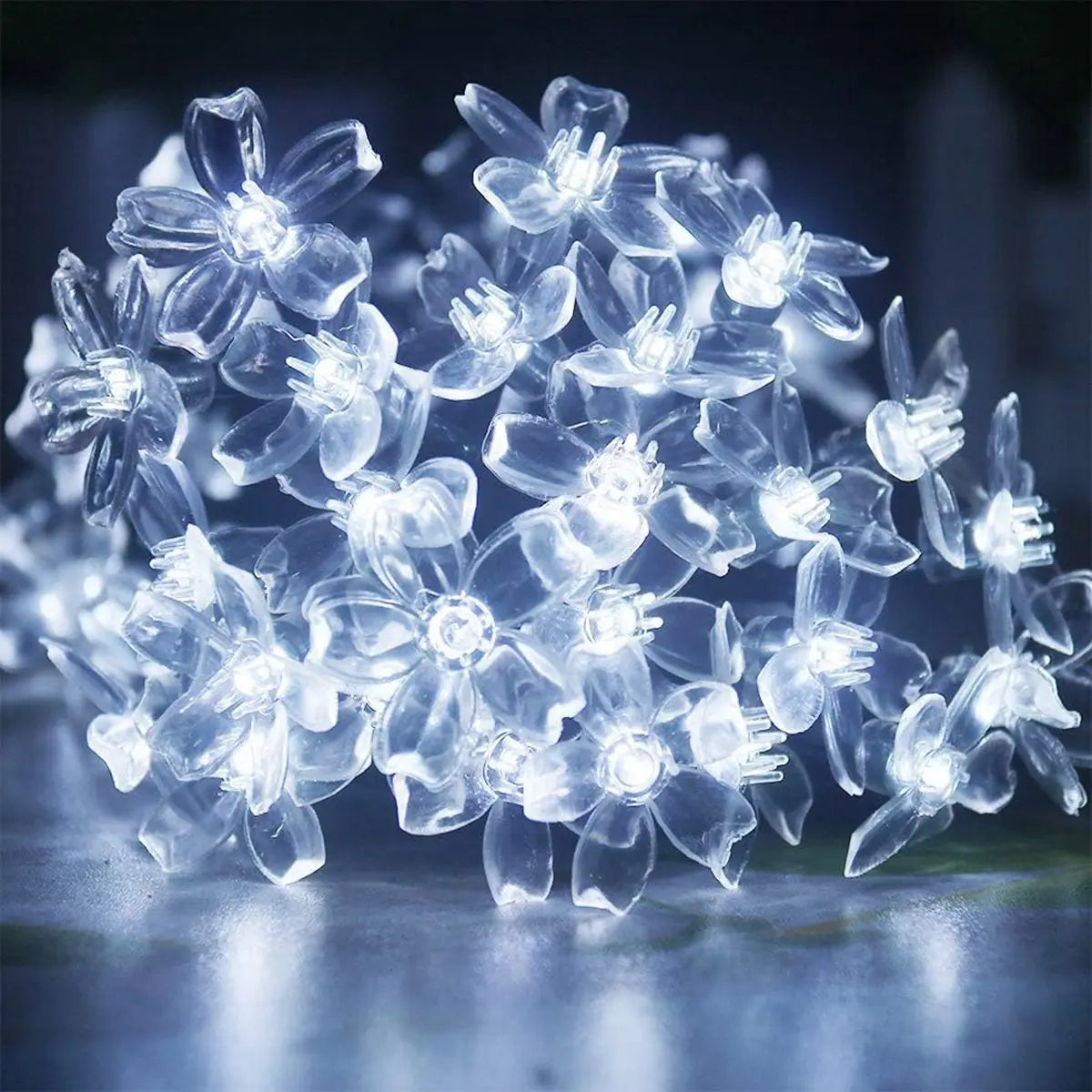 Flower Light Solar Powered String Garden Lights LED