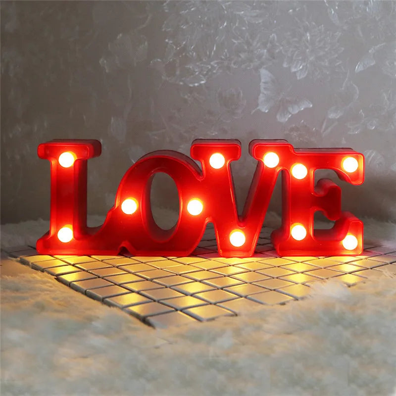 Love Graphic LED Lamp