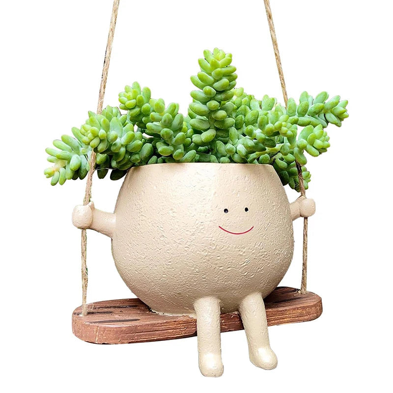 Swing Face Hanging Plant Pot