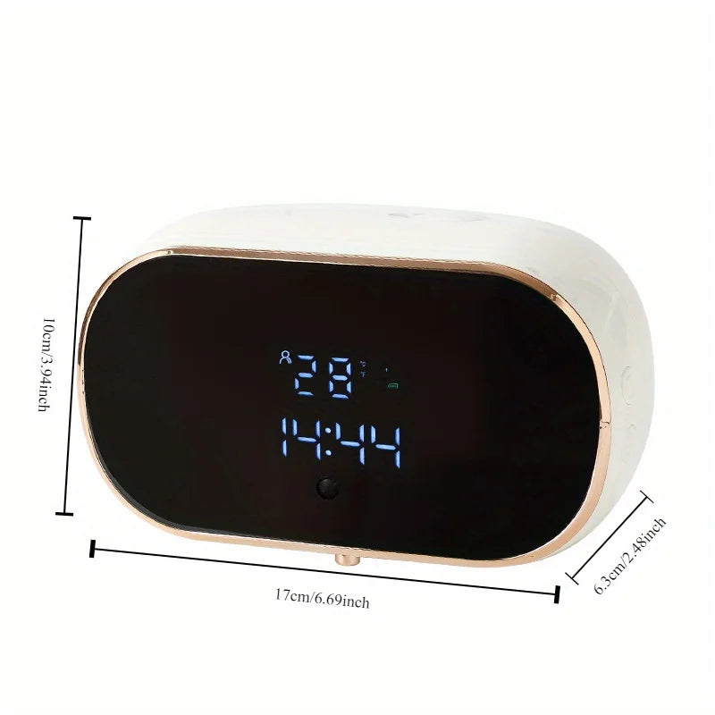 White sensor soap dispenser.