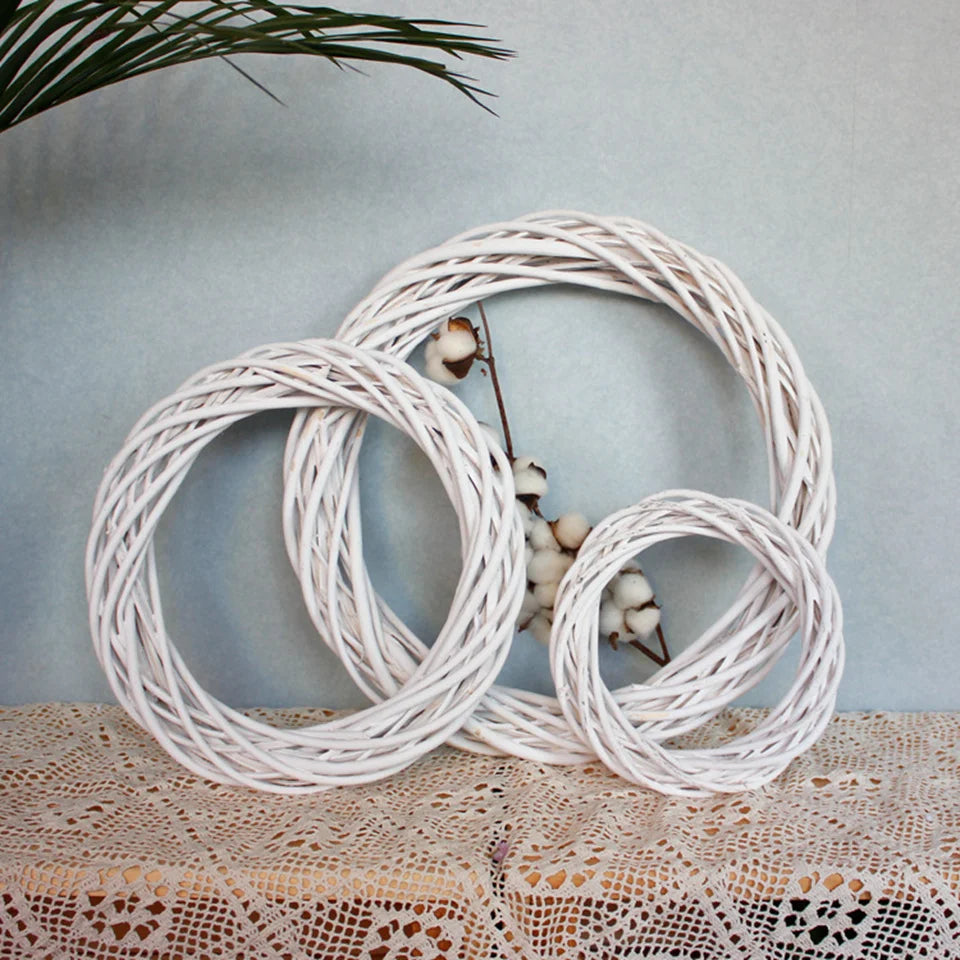 DIY Rattan Easter Wreath