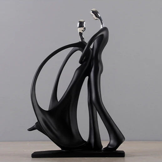 Single black dancing figurine.